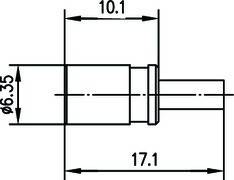 Telegärtner SMB-Kabelbuchse cr/cr AU 100024878