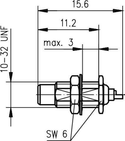 Telegärtner SMC-Einbaustecker AU 100024899