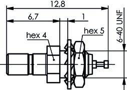 Telegärtner SSMB-Einbaustecker AU 100024914