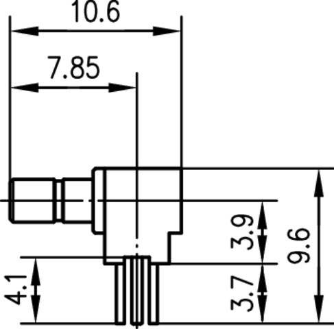 Telegärtner SSMB-Winkelanbaustecker 100024917