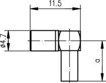 Telegärtner SSMB-Kabelwinkelbuchse cr 100024924