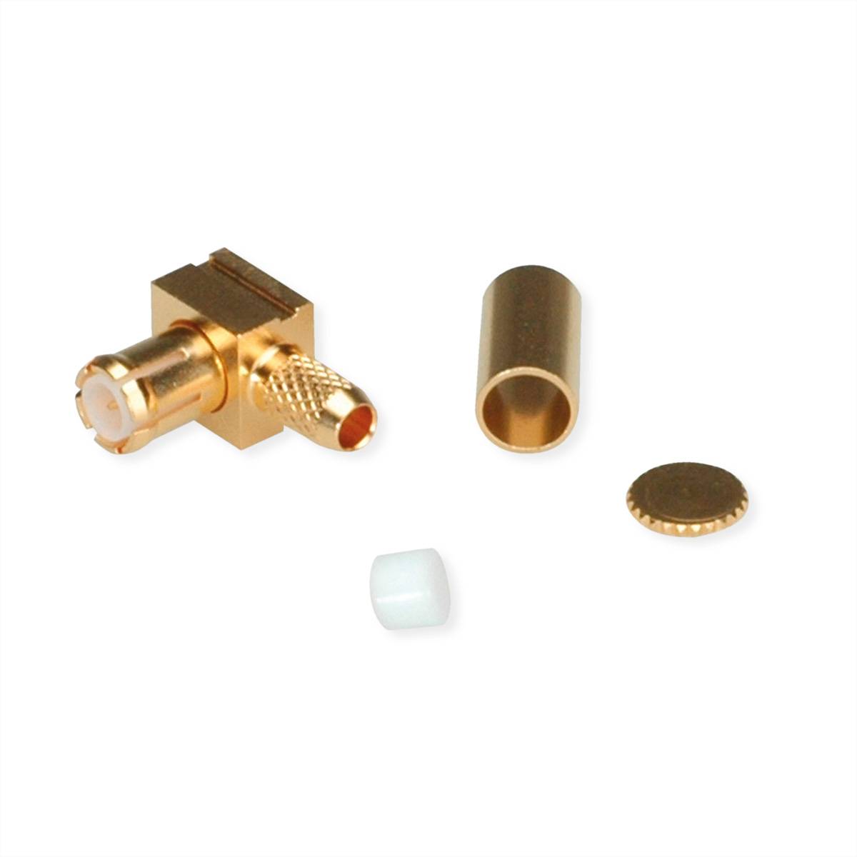 TELEGÄRTNER MCX-Winkelstecker für RG-316/U vergoldet