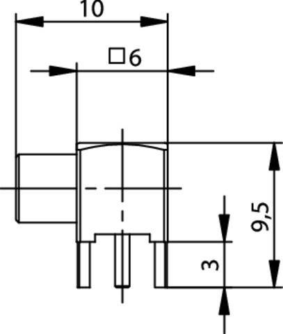 Telegärtner MCX-Winkelbuchse LTP AU 100025001