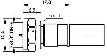 Telegärtner F-Kabelstecker HDTV Cr/Cr 100025622