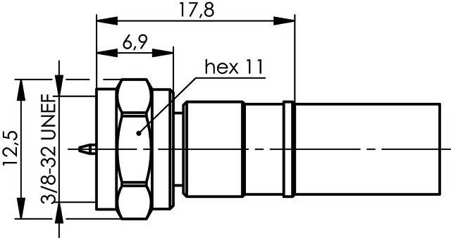 Telegärtner F-Kabelstecker HDTV Cr/Cr 100025622