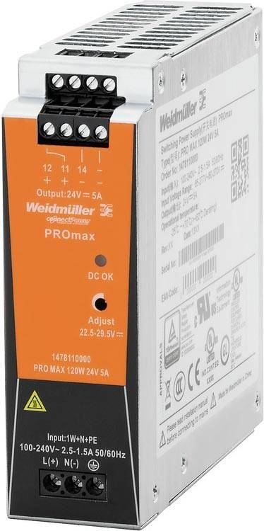 Weidmüller Schaltnetzgerät PRO MAX 120W 24V 5A