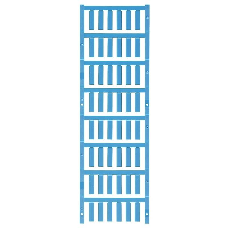 Eine blaue vertikale, leiterartige Struktur mit gleichmäßig verteilten horizontalen Streben.