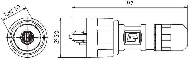 Weidmüller LWL SC Set Multimode IE-PS-V01M-2SC-MM