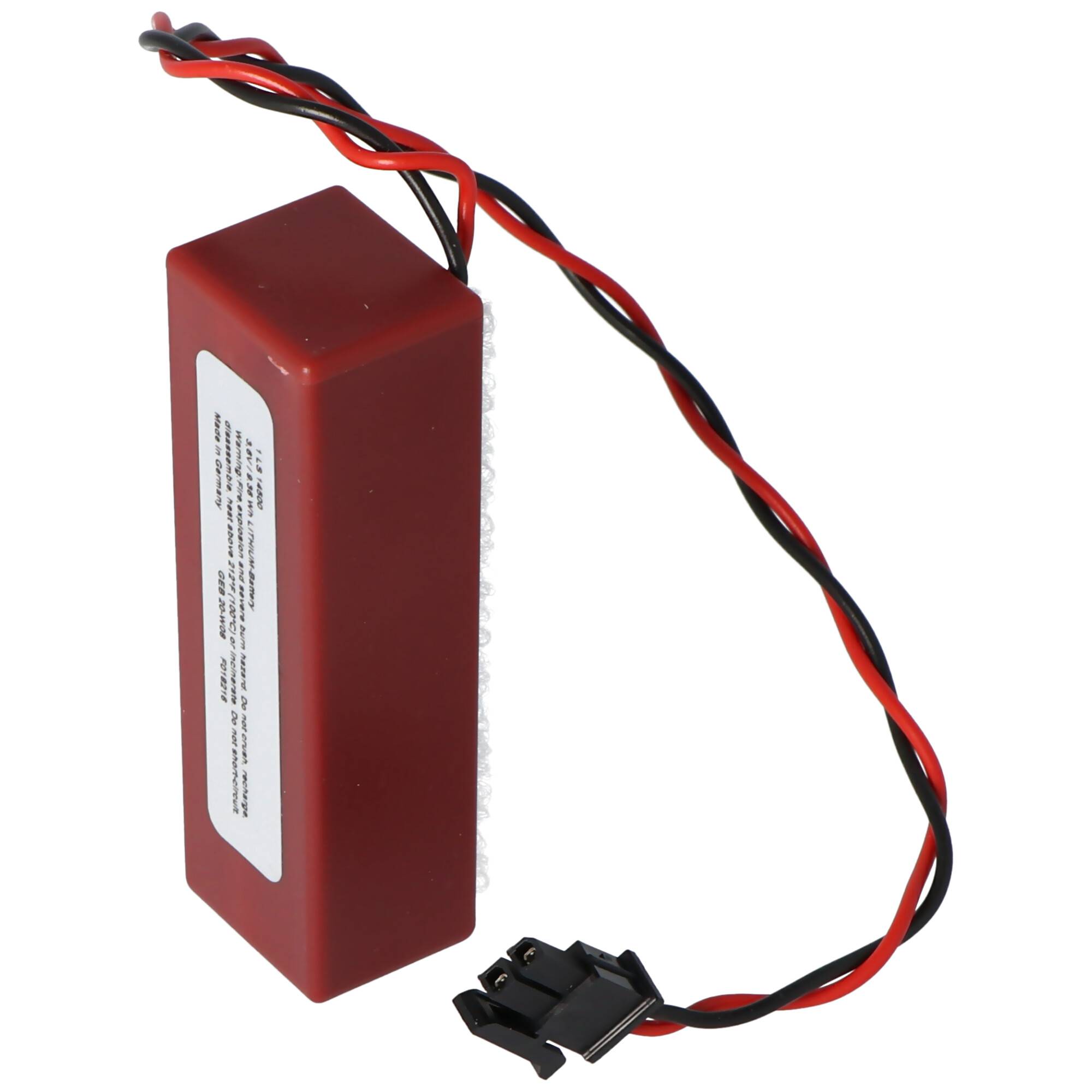 Saft Lithoguard 1LS14500 Lithium-Thionyl-Chloride Batterie Tadiran TL-5242/W, bitte unbedingt Stecker beachten