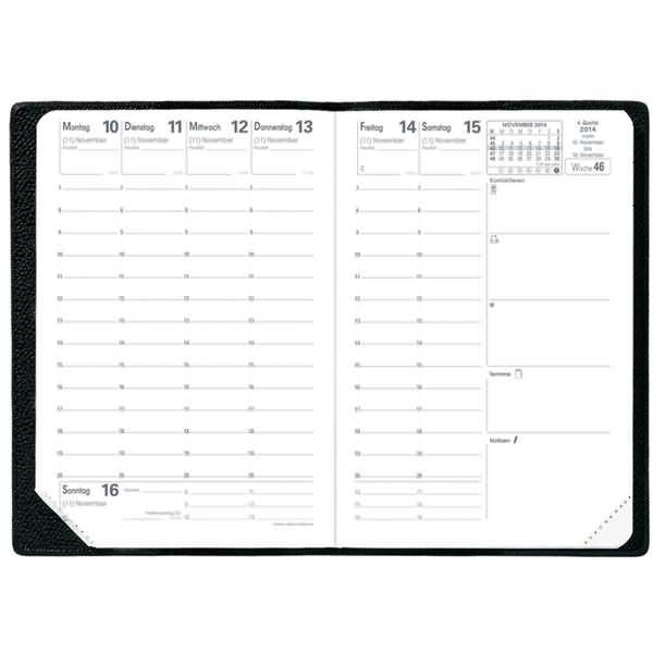 Lehrerkalender Akademiker PVC schwarz Kalendarium 2020/2021