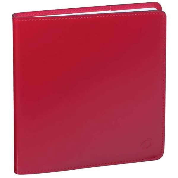 Buchkalender Executif Prestige 16x16cm Luna Leder dalirot 2026