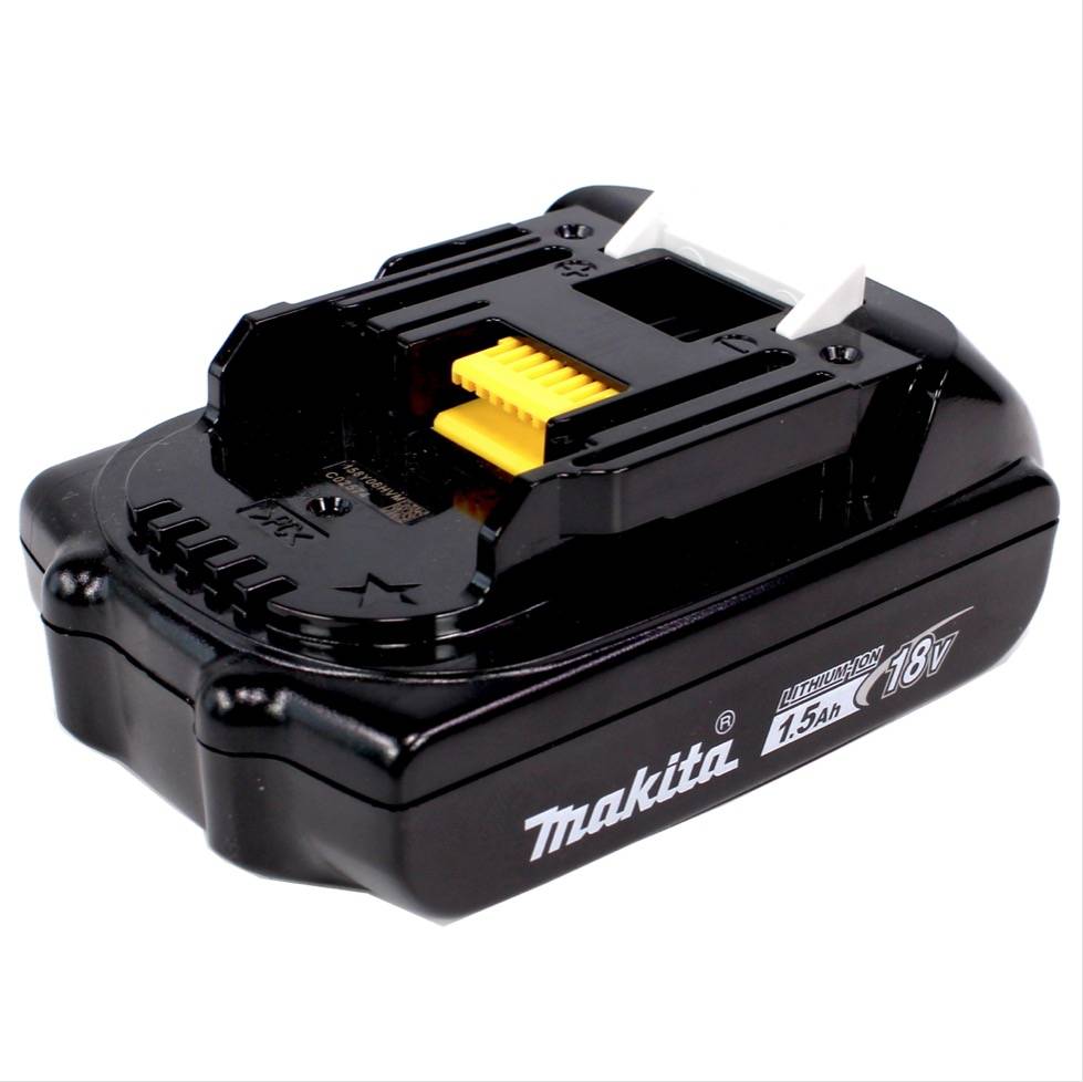 Makita DPJ 180 Y1J 18 V Li-Ion Akku Nutfräse im Makpac + 1 x 1,5 Ah Akku - ohne Ladegerät