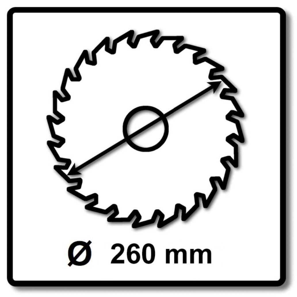 Makita MAKBLADE PLUS Kreissägeblatt für Holz 260 x 30 x 2,8 mm 48 Zähne ( B-33495 )