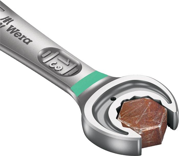 Maulringratschenschlüssel Joker SW 18mm L.234mm umschaltbar,Rings.15Grad WERA