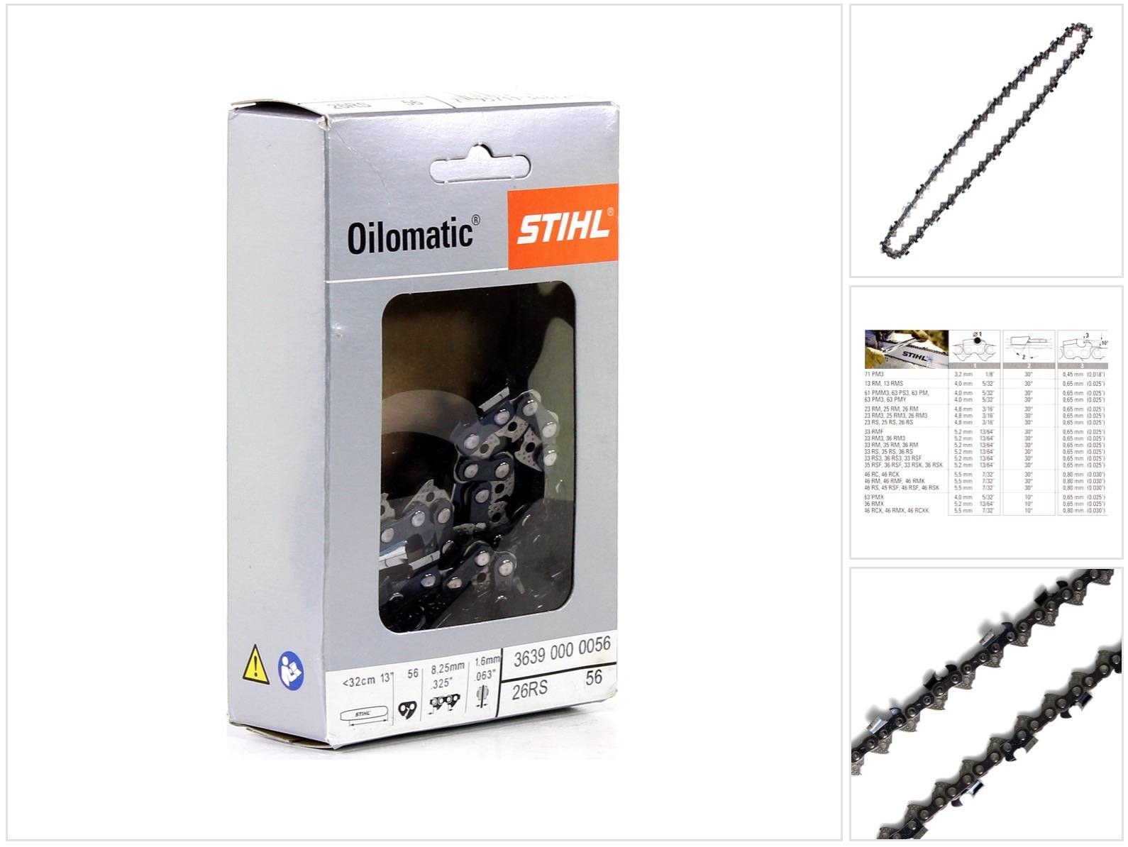 STIHL Oilomatic Sägekette 325" 1,6mm 32cm Rapid Super ( 3639 000 0056)