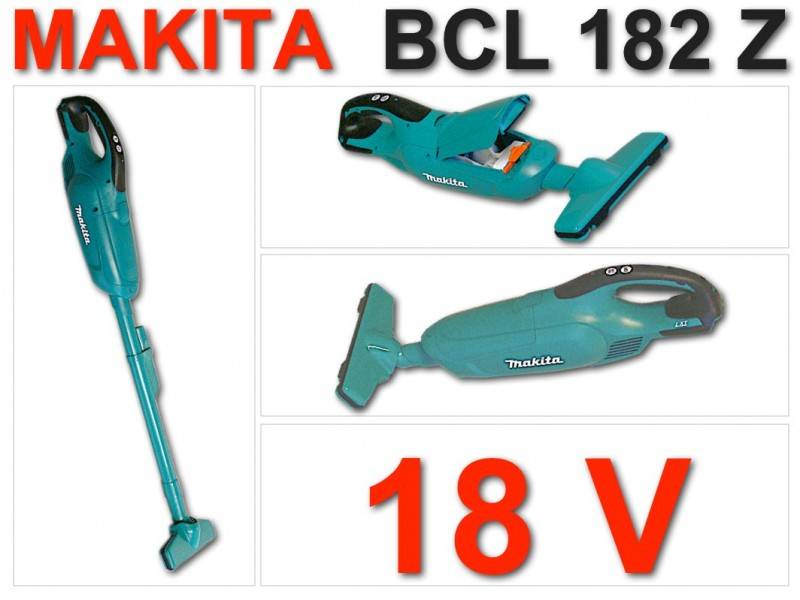 Makita BCL 182 Z 18V Li-ion Akku-Staubsauger GRÜN Solo - nur das Gerät ohne Zubehör, ohne Akku & Lader