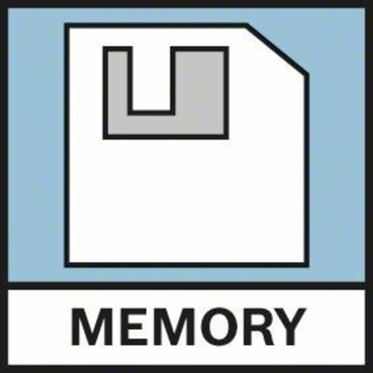 Ein Diskettensymbol mit der Beschriftung 