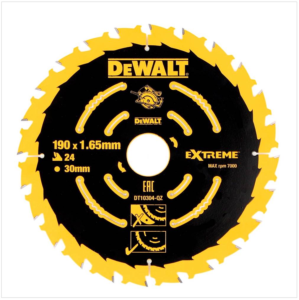 DeWalt DT10399 3er Pack 190 x 1,65 mm Extreme Kreissägen Sägeblatt