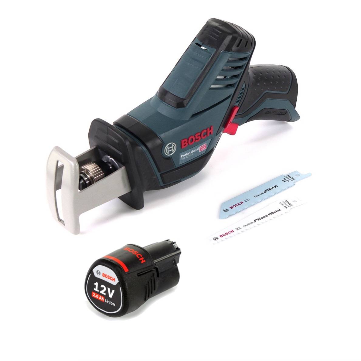 Bosch GSA 12V-14 Akku Säbelsäge 12 V + 1x Akku 2,0 Ah - ohne Ladegerät
