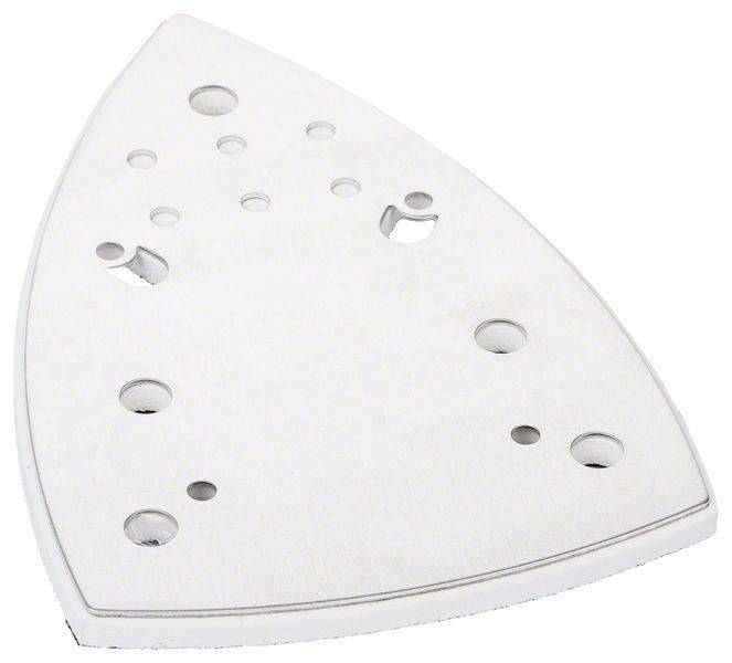 Das Bild zeigt die Sohle eines Bügeleisens mit mehreren Dampflöchern, die für eine gleichmäßige Wärmeverteilung und effektives Bügeln entwickelt wurde.