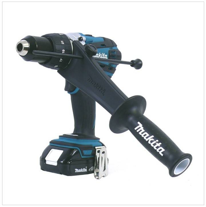 Makita DHP 458 Y1J-D Akku Schlagbohrschrauber 18V 91Nm im Makpac + 1x 1,5Ah Akku + Ladegerät