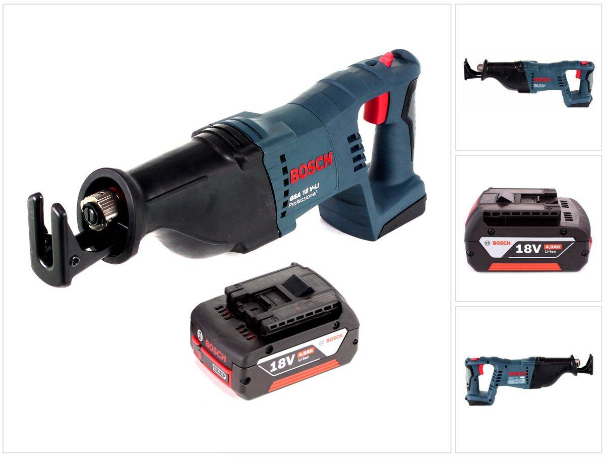 Bosch GSA 18 V-Li Akku Säbelsäge 18V + 1x Akku 4,0Ah - ohne Ladegerät, ohne Koffer