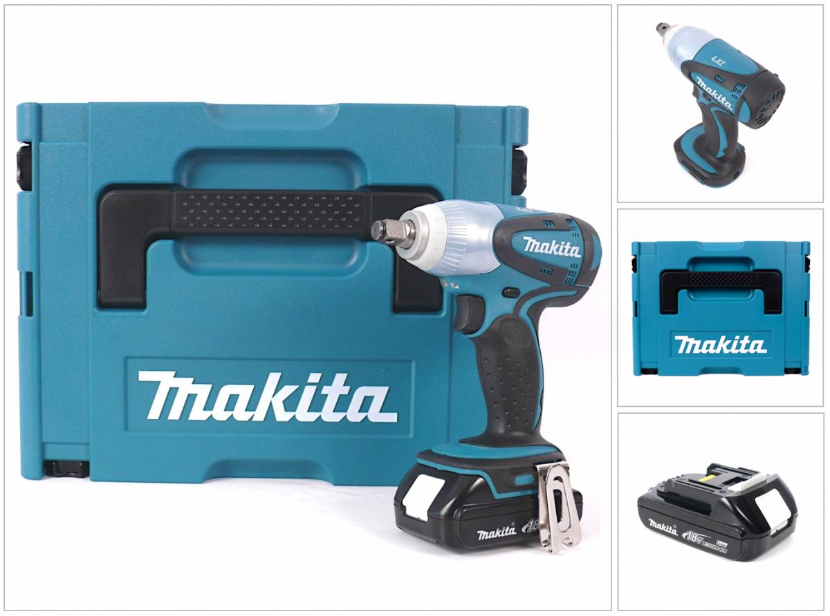 Makita DTW 251 Y1J Akku Schlagschrauber 18V 230Nm im MAKPAC mit 1,5 Ah Akku - ohne Lader