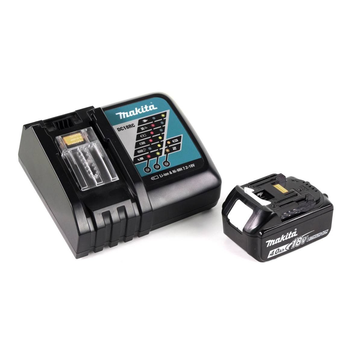 Makita DHP 485 RM1J 18 V Li-Ion Akku Schlagbohrschrauber im Makpac + 1 x 4,0 Ah Akku + Ladegerät