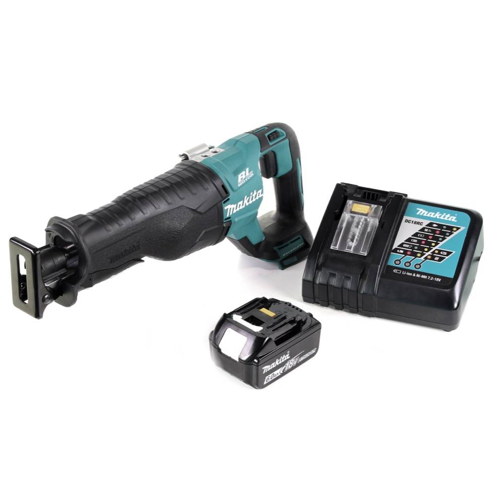 Makita DJR 187 Akku Reciprosäge 18 V Brushless Säbelsäge + 1x 6,0 Ah Akku + Ladegerät