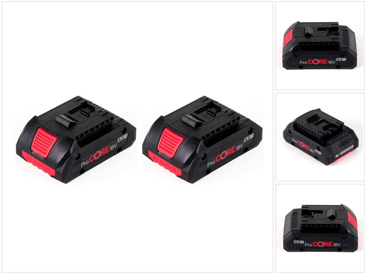 Bosch Akku Starter Set 18V mit 2x ProCORE18V 4.0Ah Akkupack ( 1600A016GB )