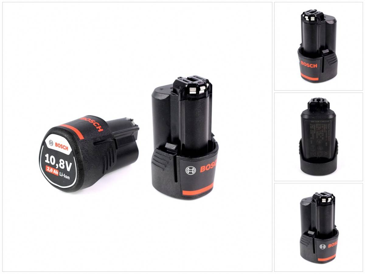Bosch Akku Starter Set 2x GBA 10,8 V 2,0 Ah / 2000 mAh Li-Ion Professional ( 2607336879 )