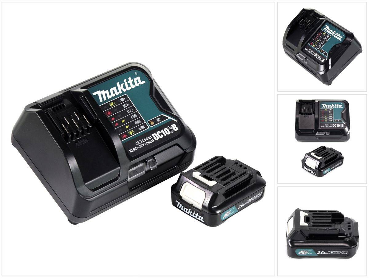 Makita Power Source Kit 12V mit 1x BL1021B Akku 2,0Ah + DC10SB Ladegerät