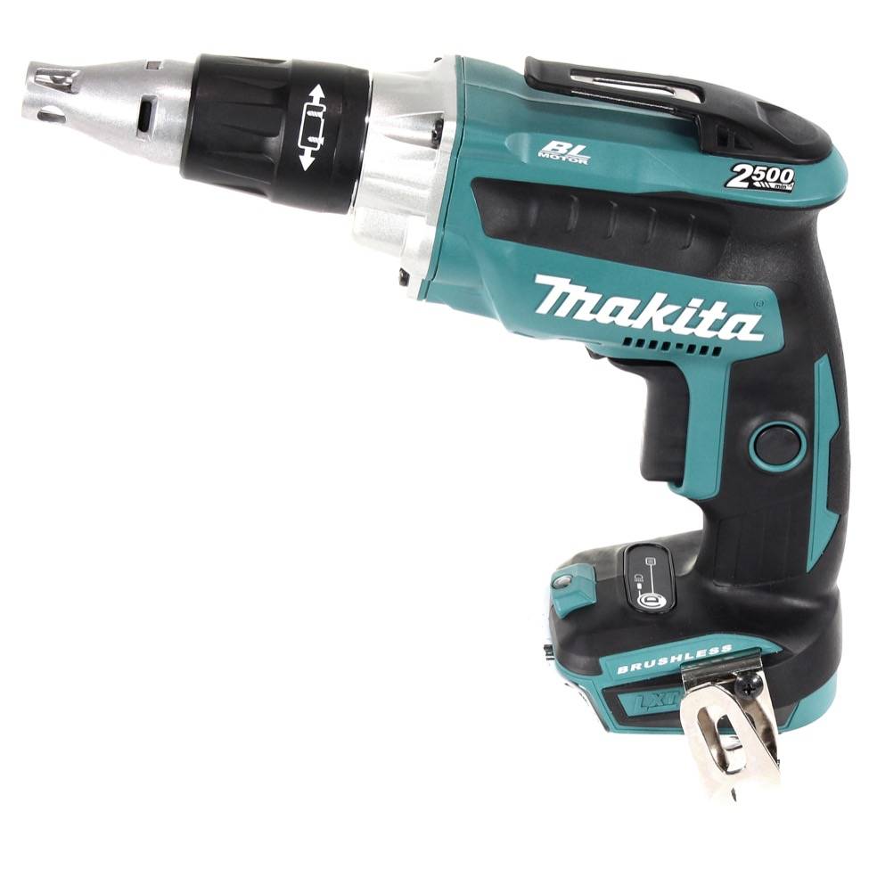 Makita DFS 250 RGJ Akku Trockenbauschrauber 18 V Brushless + 2x Akku 6,0 Ah + Ladegerät + Makpac