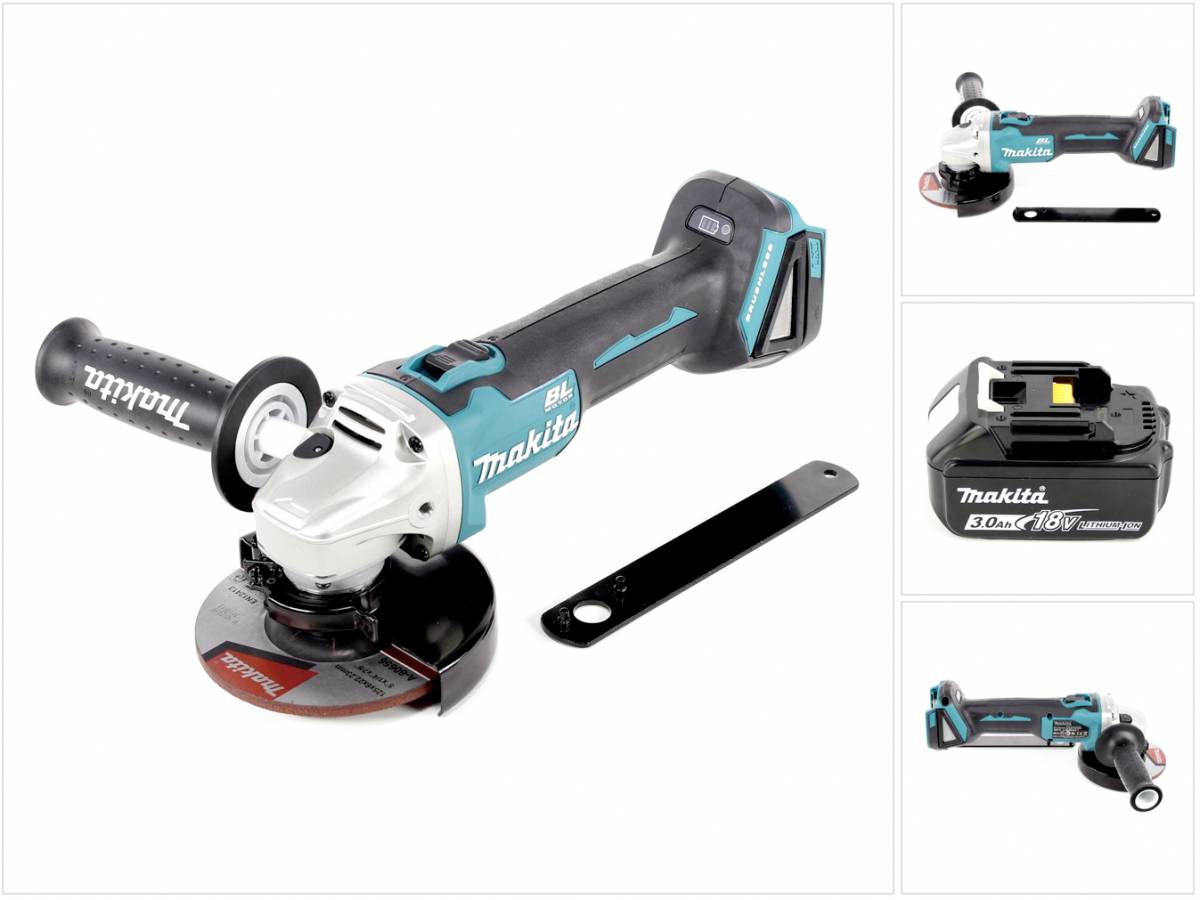 Makita DGA 506 F1 Akku Winkelschleifer 18V 125mm Brushless + 1x Akku 3,0Ah - ohne Ladegerät
