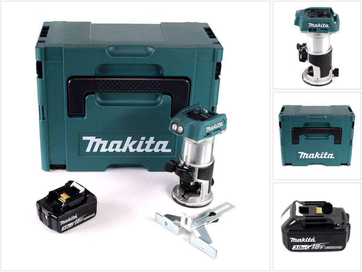 Makita DRT 50 F1J Akku Multifunktionsfräse brushless 18V + 1x Akku 3,0 Ah im Makpac 3 - ohne Ladegerät