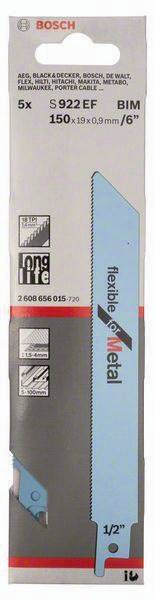 Säbelsägeblatt S 922 EF L.150mm B.19mm TPI 18 1,4mm geschr.,gefr.5 St./Karte