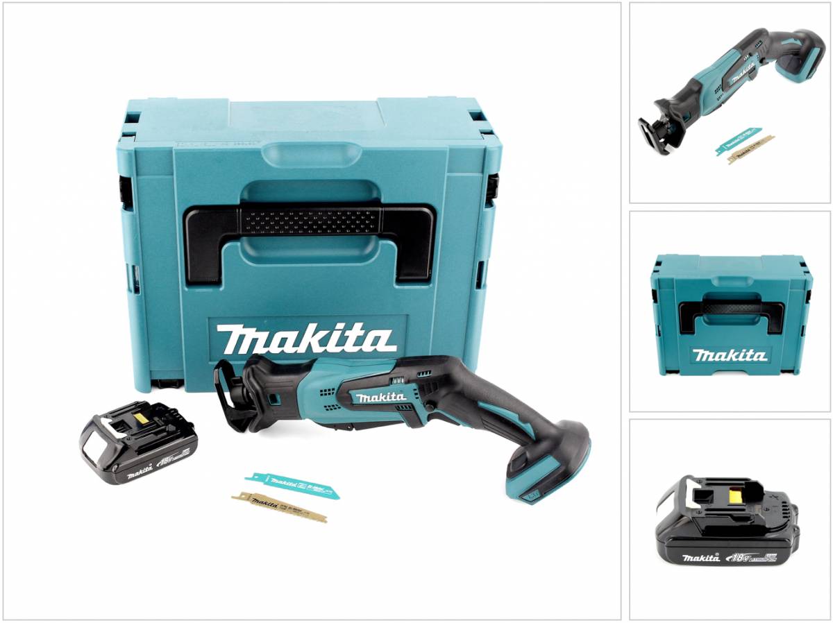 Makita DJR 183 Y1J Akku Reciprosäge 18V + 1x Akku 1,5 Ah + Makpac - ohne Ladegerät