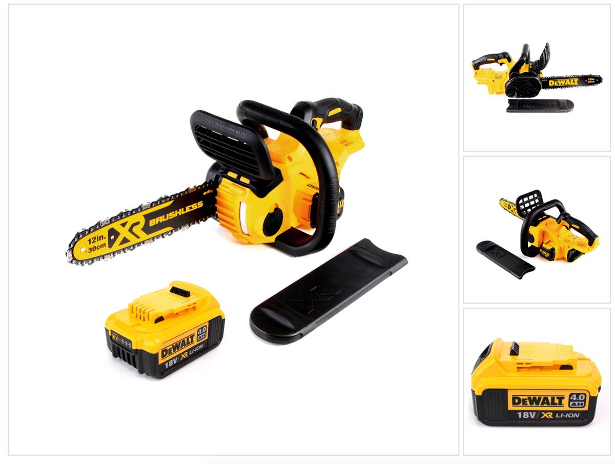 DeWalt DCM 565 N Akku Kettensäge 18V + 1x Akku 4,0 Ah