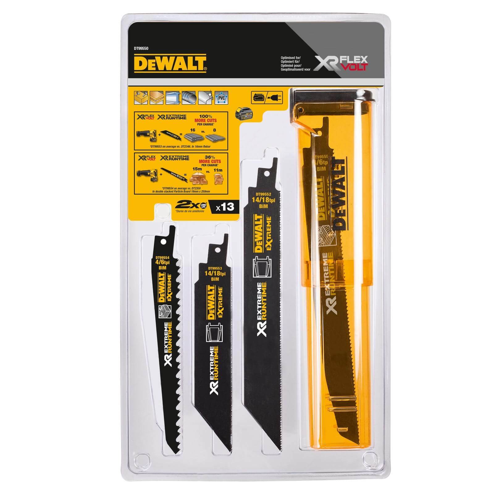 DeWALT Säbelsägeblatt-Set DT99551-QZ