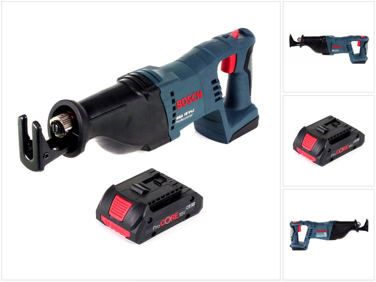 Bosch GSA 18 V-Li Akku Säbelsäge 18V + 1x Akku 4,0Ah - ohne Ladegerät, ohne Koffer