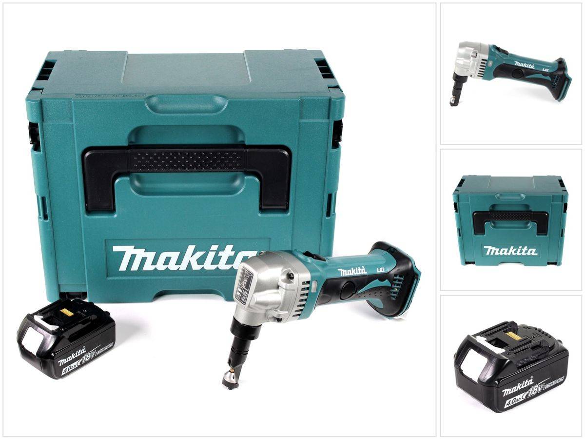 Makita DJN 161 M1J 18V Akku Knabber Schere + 1x Akku 4,0Ah + Makpac - ohne Ladegerät