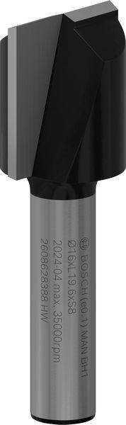 Ein Nahaufnahmebild eines robusten, metallenen Bohrers mit scharfen Kanten, der für präzises Bohren in industriellen Anwendungen entwickelt wurde.