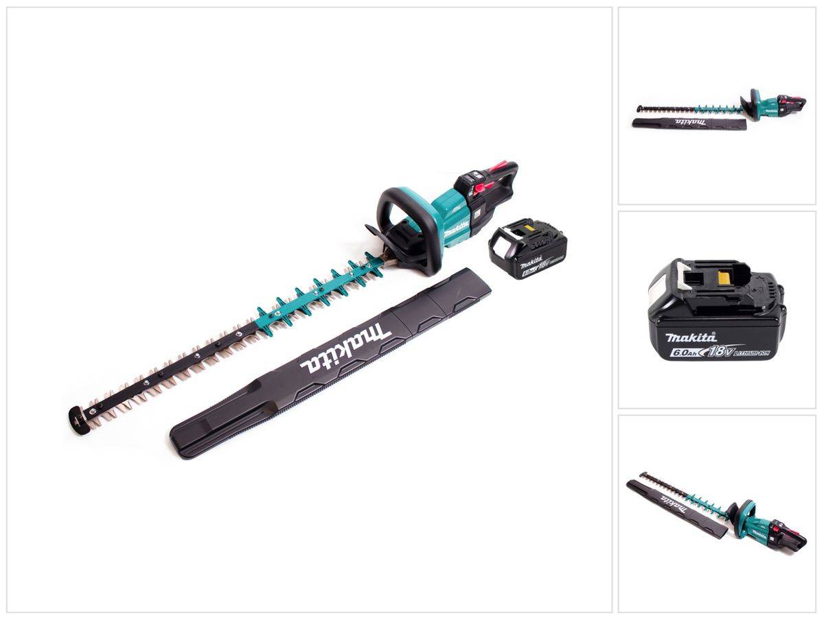 Makita DUH 751 G1 Akku Heckenschere 18V 75 cm Brushless + 1x Akku 6,0Ah - ohne Ladegerät