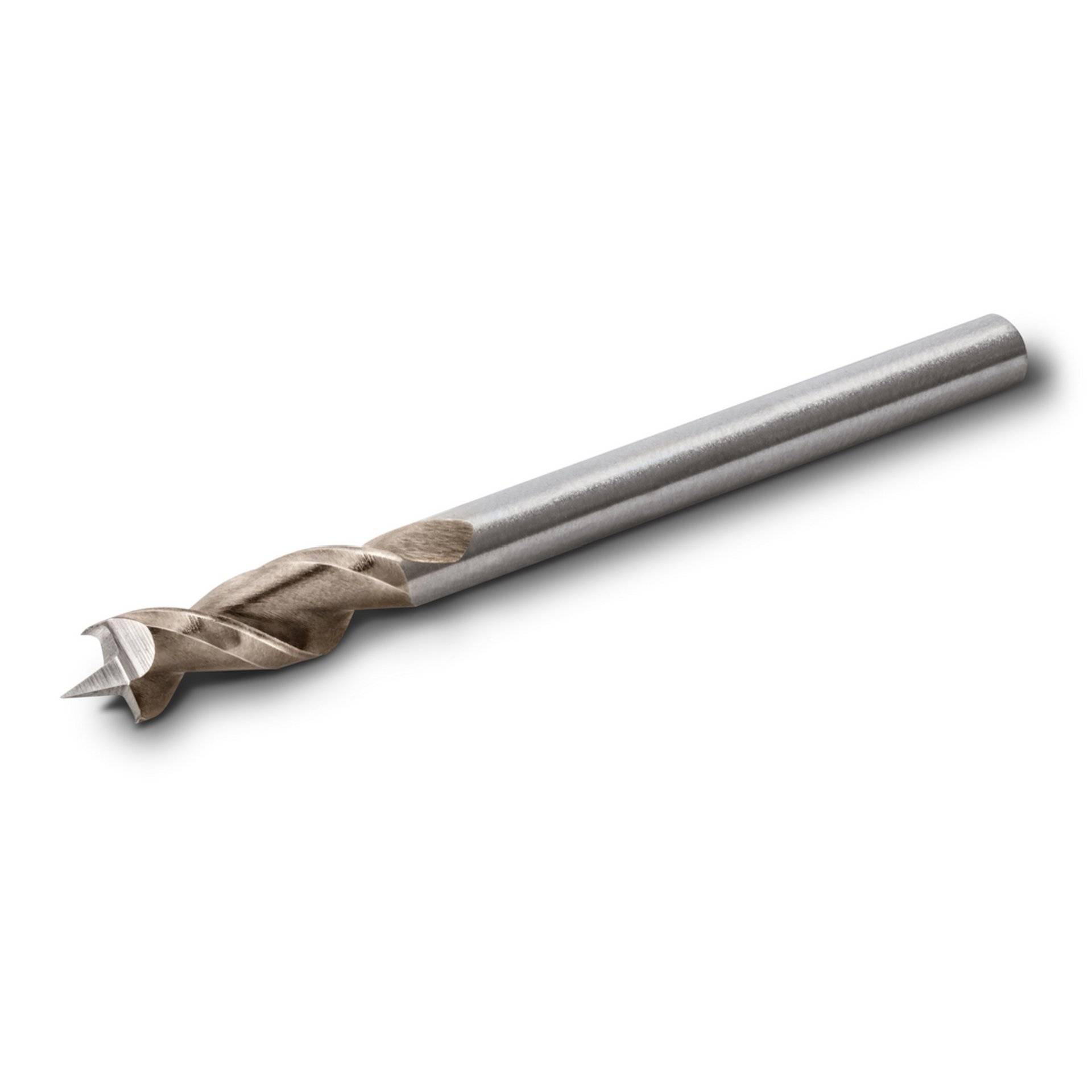 Ein Metallbohrbit mit einer Spiralnut, der zum Bohren von Löchern in verschiedenen Materialien konzipiert ist.