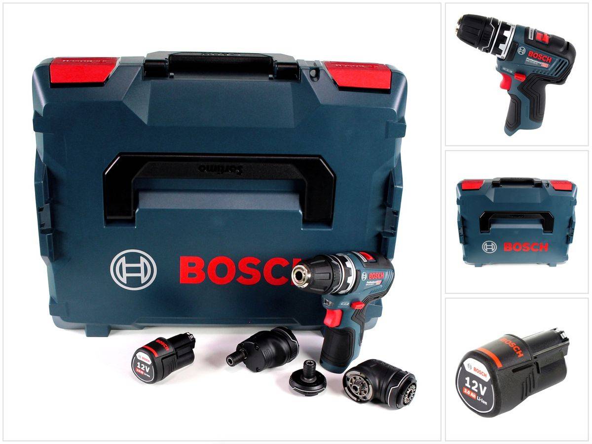 Bosch GSR 12V-35 FC Professional Akku Bohrschrauber 12 V 35 Nm Brushless + 1x Akku 3,0 Ah + L-Boxx - ohne Ladegerät