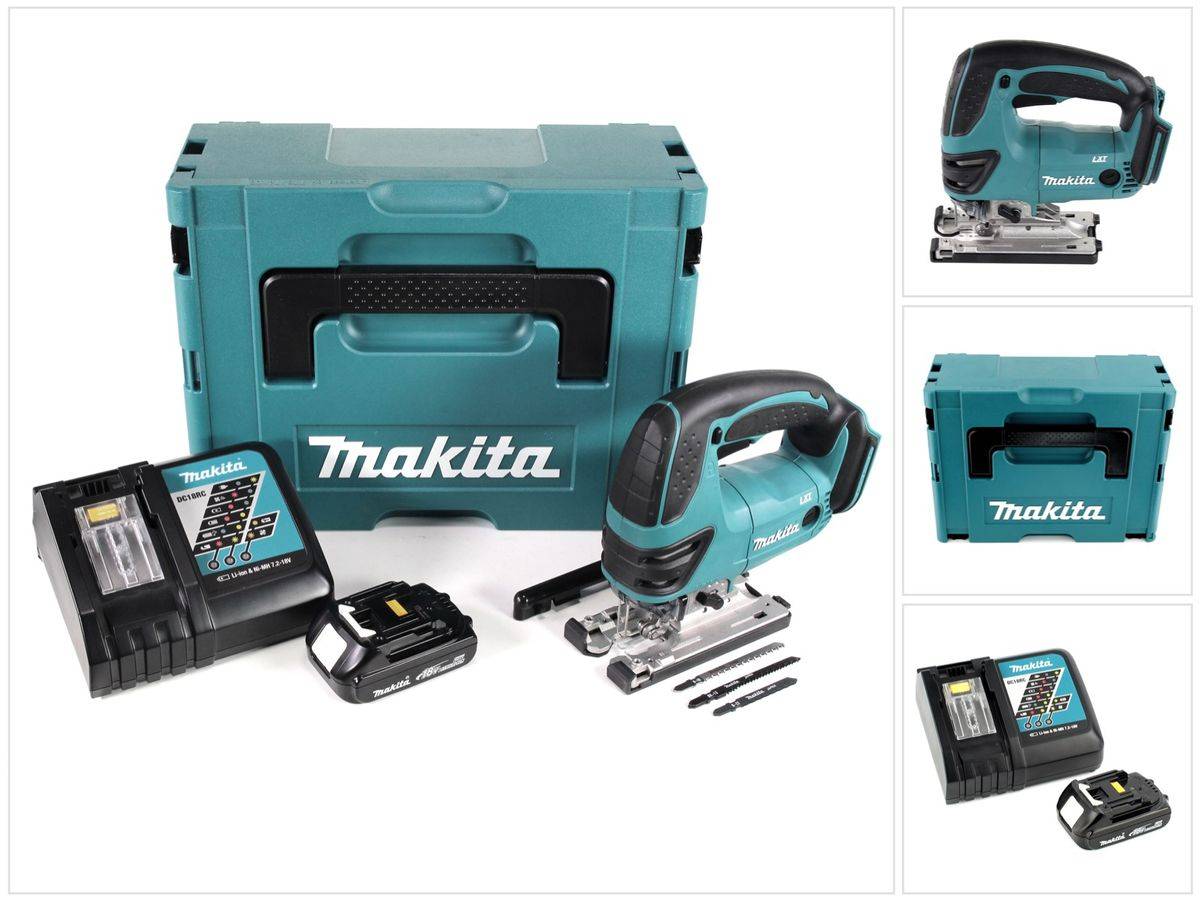 Makita DJV 180 RY1J Akku Stichsäge 18V + 1x Akku 1,5Ah + Ladegerät + Makpac