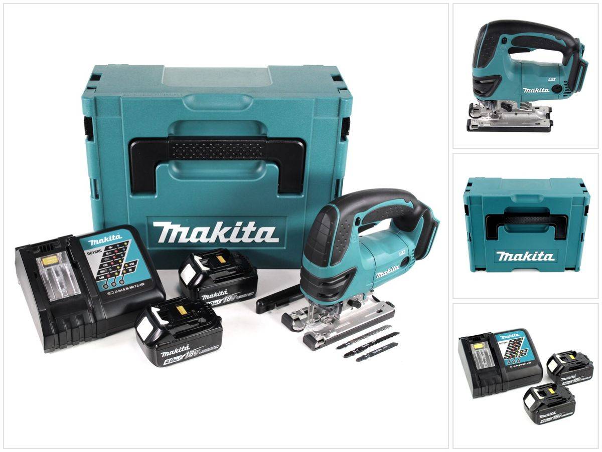 Makita DJV 180 RMJ Akku Stichsäge 18V + 2x Akku 4,0Ah + Ladegerät + Makpac