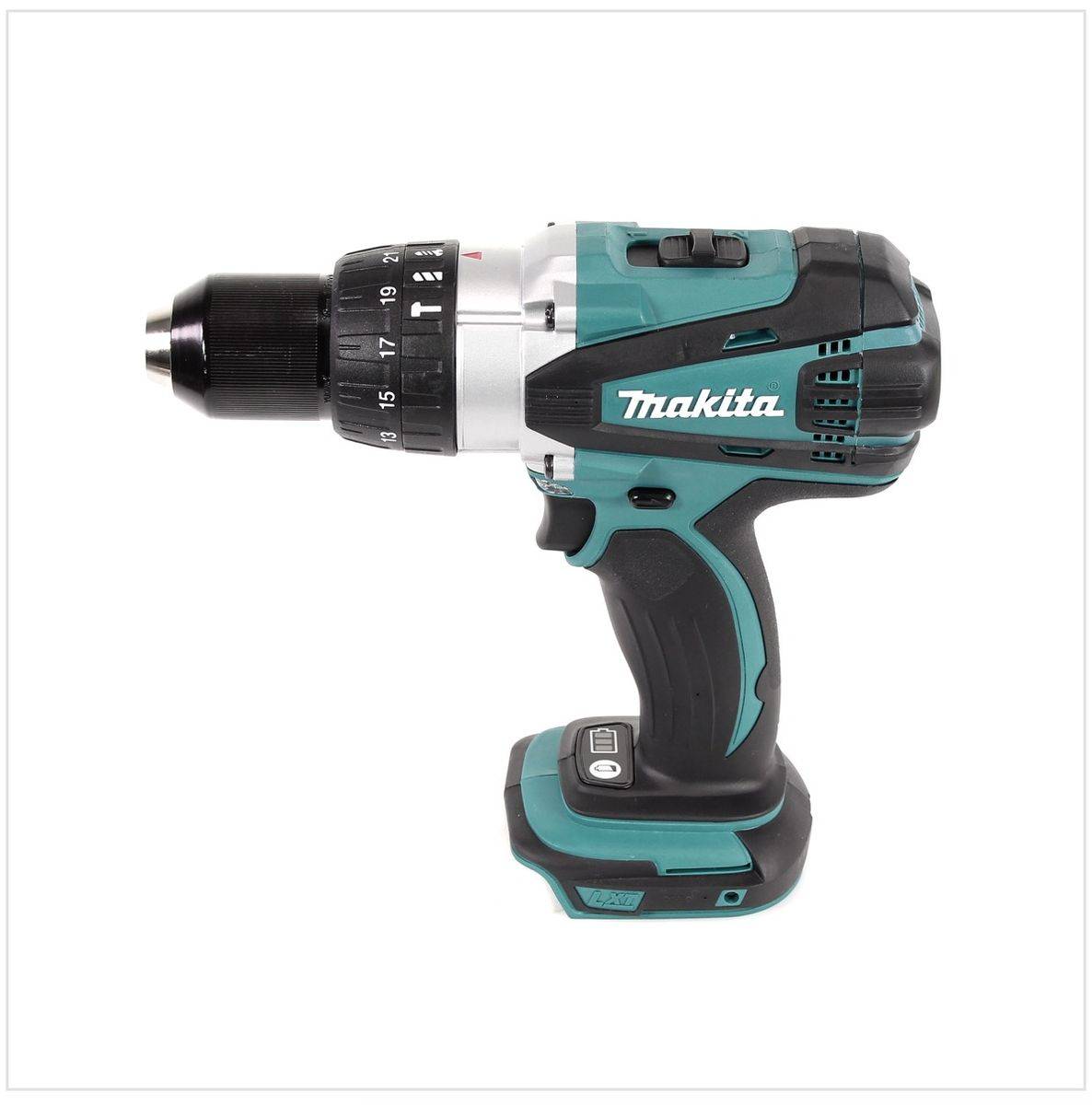 Makita DHP 458 RAJ Akku Schlagbohrschrauber 18 V 91 Nm + 2x Akku 2,0 Ah + Ladegerät + Makpac
