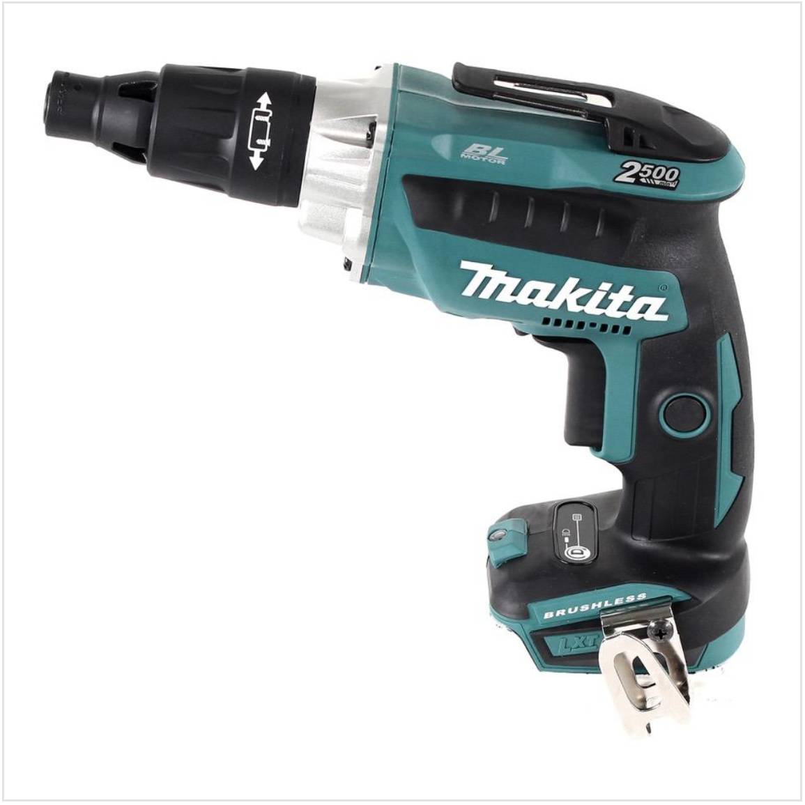 Makita DFS 251 RAJ Akku Trockenbauschrauber 18 V Brushless + 2x Akku 2,0 Ah + Ladegerät + Makpac