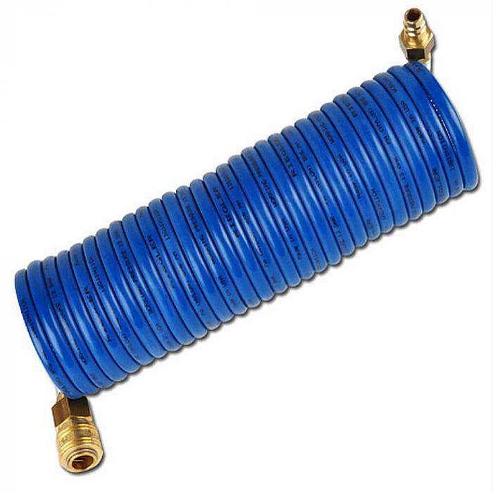 Spiralschlauch – Innen-Ø 6 mm - Außen-Ø 9 mm - Arbeitslänge 4 m - gestreckte Länge 7,5 m - Preis per Rolle